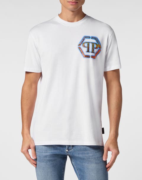 T-Shirt Round Neck Hexagon Men