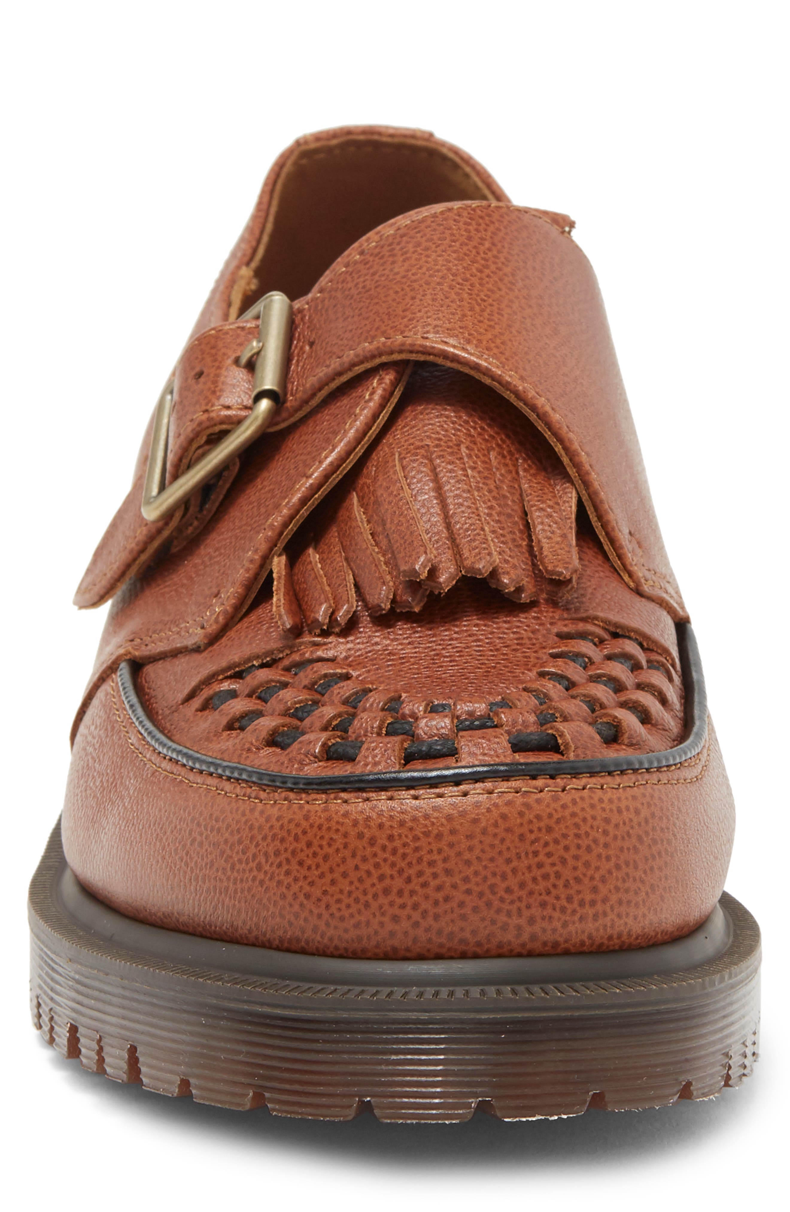 Dr. Martens Ramsey Westminster Kiltie Monk Strap Creeper Shoe, Alternate, color, 