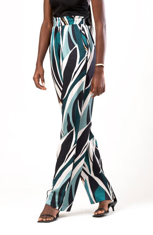 Diarrablu Leer Pants In Petal Teal