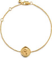 Monica Vinader Initial Stamp Charm Bracelet