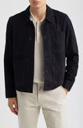 Reiss Wilstead Suede Shirt Jacket