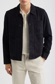 Reiss Wilstead Suede Shirt Jacket