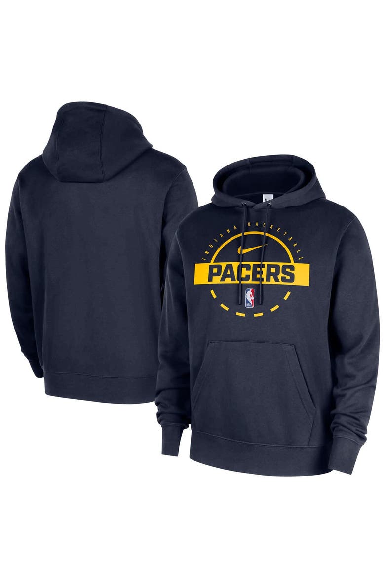 Men's Nike Navy Indiana Pacers 2025/26 Authentic Practice Club Pullover Hoodie, Main, color, Navy