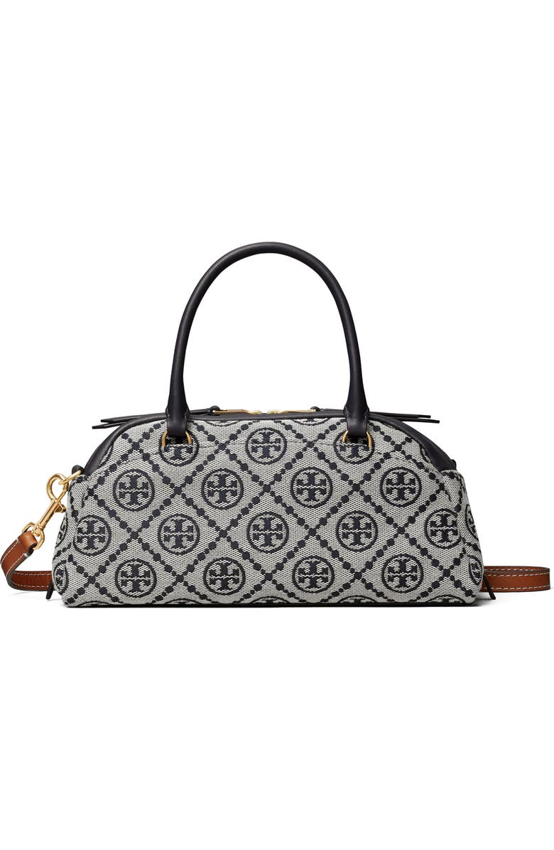 Tory Burch Small Bowler Top Handle Bag, Main, color, Tory Navy