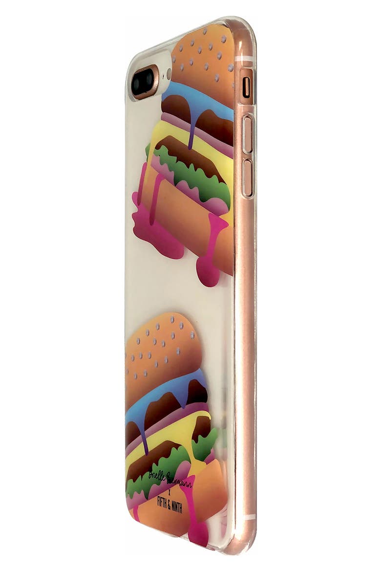 x Brielle Biermann Eat In Get Out iPhone 6/6s/7/8 Plus Case, Alternate, color, BLUE