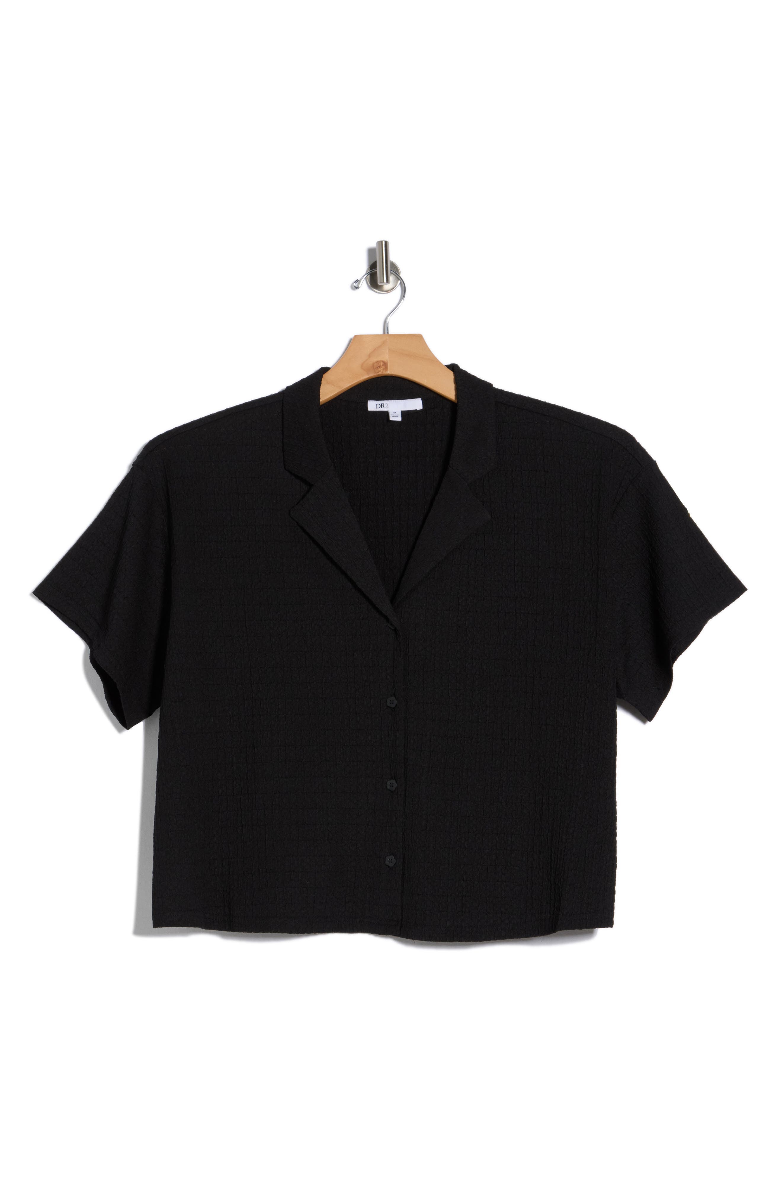 DR2 by Daniel Rainn Short Sleeve Knit Button-Up Shirt