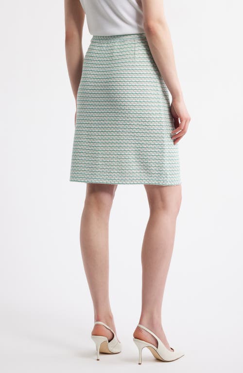 Ming Wang X Tanya Foster Tweed Pencil Skirt
