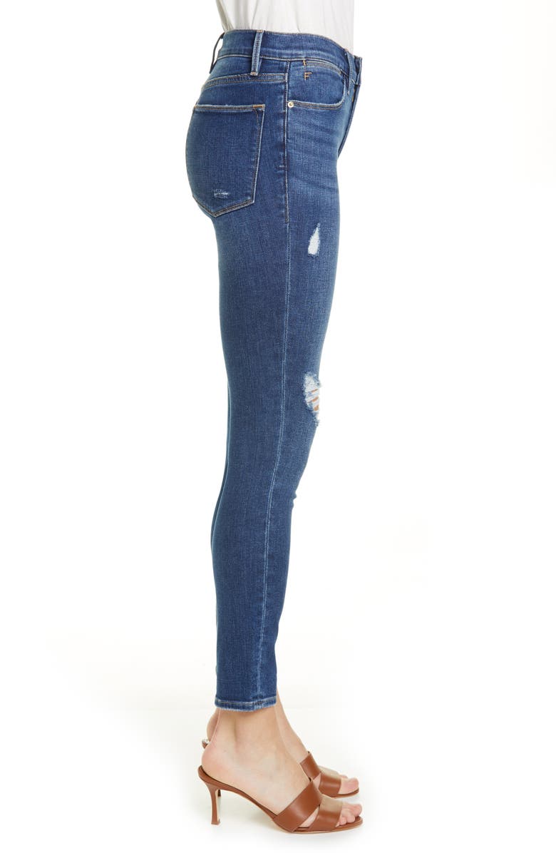 FRAME Le High Ankle Skinny Jeans, Alternate, color, 