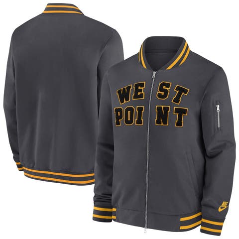 Men's Nike Anthracite Army Black Knights West Point Classic Collection Full-Zip Bomber Jacket