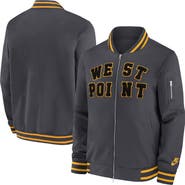 Nike Men's Nike Anthracite Army Black Knights West Point Classic Collection Full-Zip Bomber Jacket