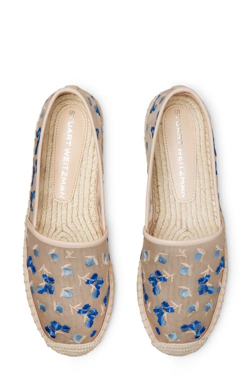 Stuart Weitzman Bareitall Espadrilles In Cielo Multi/barely Beige