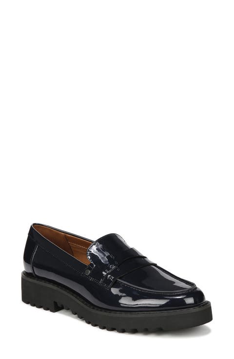 Cassandra Patent Lug Sole Penny Loafer (Women)
