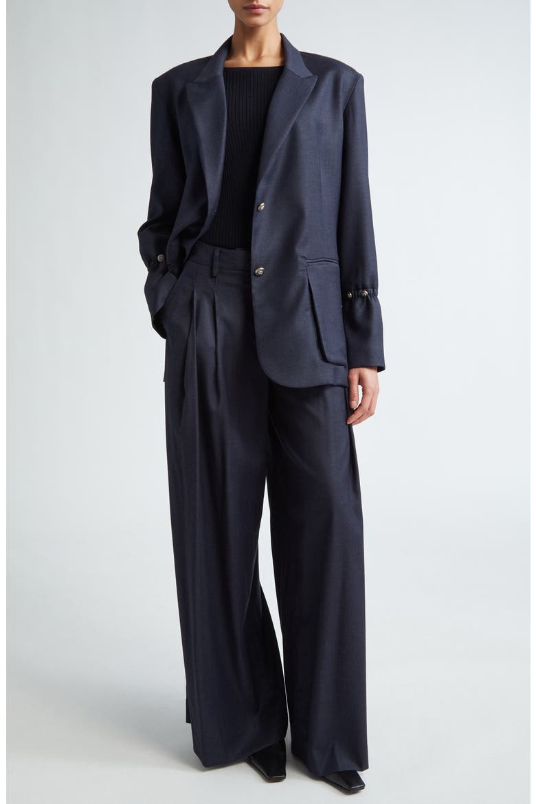 New Didi Wide Leg Wool Blend Pants, Alternate, color, INDIGO / CHARCOAL
