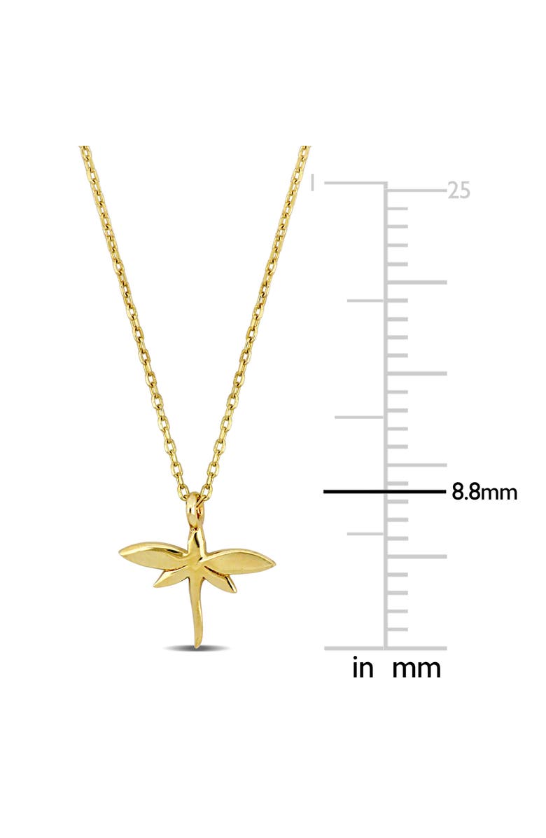 Julianna B. 14k Yellow Gold Pendant Necklace, Alternate, color, Dragonfly