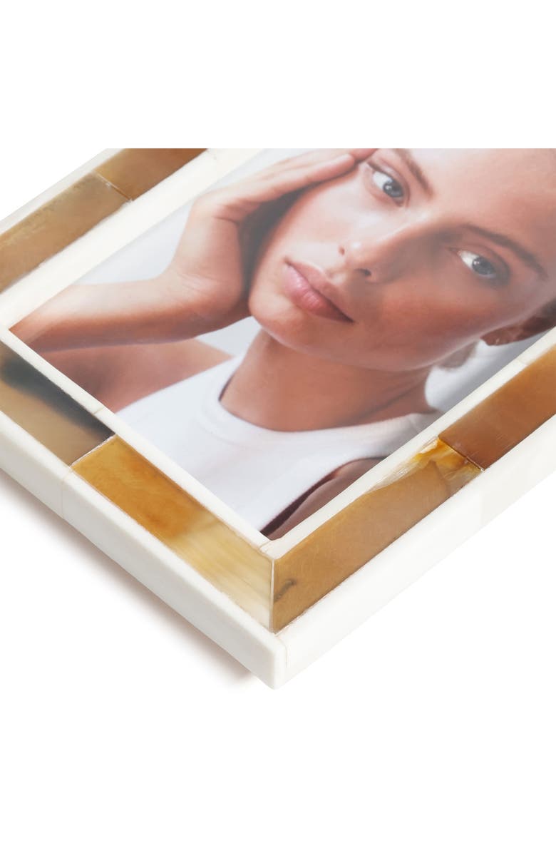 Zodax Haven Inlay 5.75" x 7.75" Photo Frame, Alternate, color, Ivory/ Beige