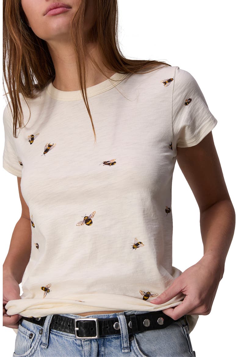 Allover Bumblebee T-Shirt, Alternate, color, IVORY MULTI