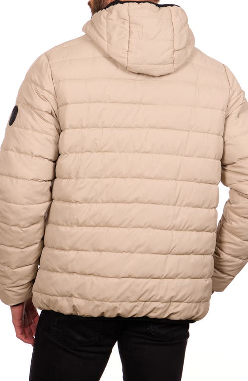 Perry Ellis Packable Puffer Jacket In Brown