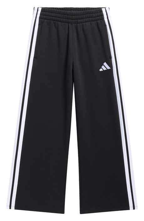 Kids' Three Stripe Wide Leg Pants