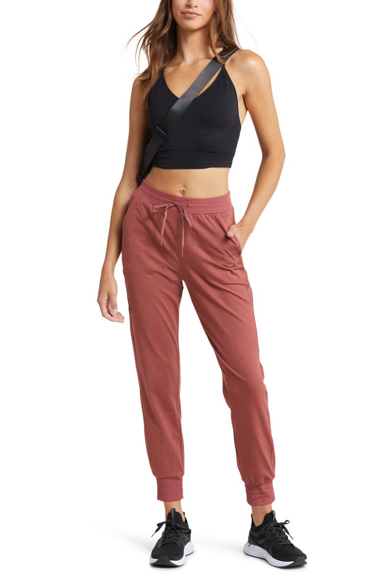 Live In Pocket Joggers, Alternate, color, RED JELLY