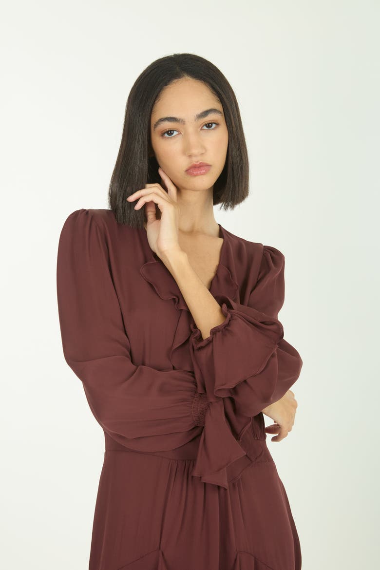Warby Dress, Alternate, color, Mulberry