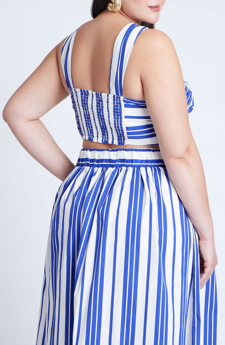 ELOQUII Split Strap Crop Top, Alternate, color,