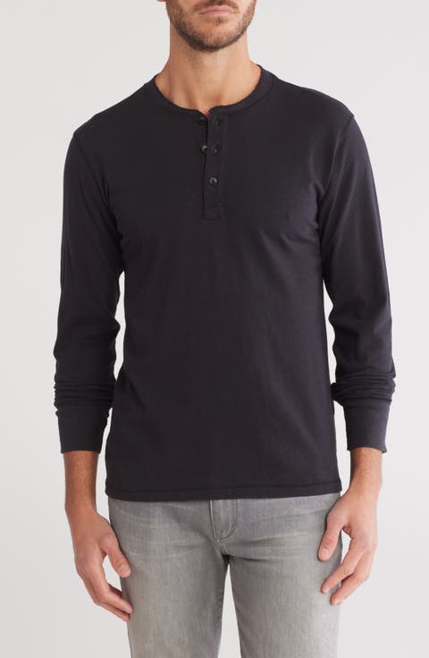 Classic Long Sleeve Slubbed Henley