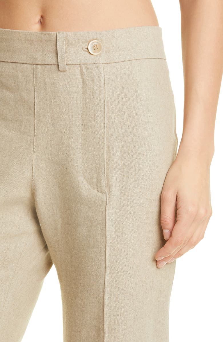Jacquemus Le Pantalon Fresa Asymmetric Linen Trousers, Alternate, color,