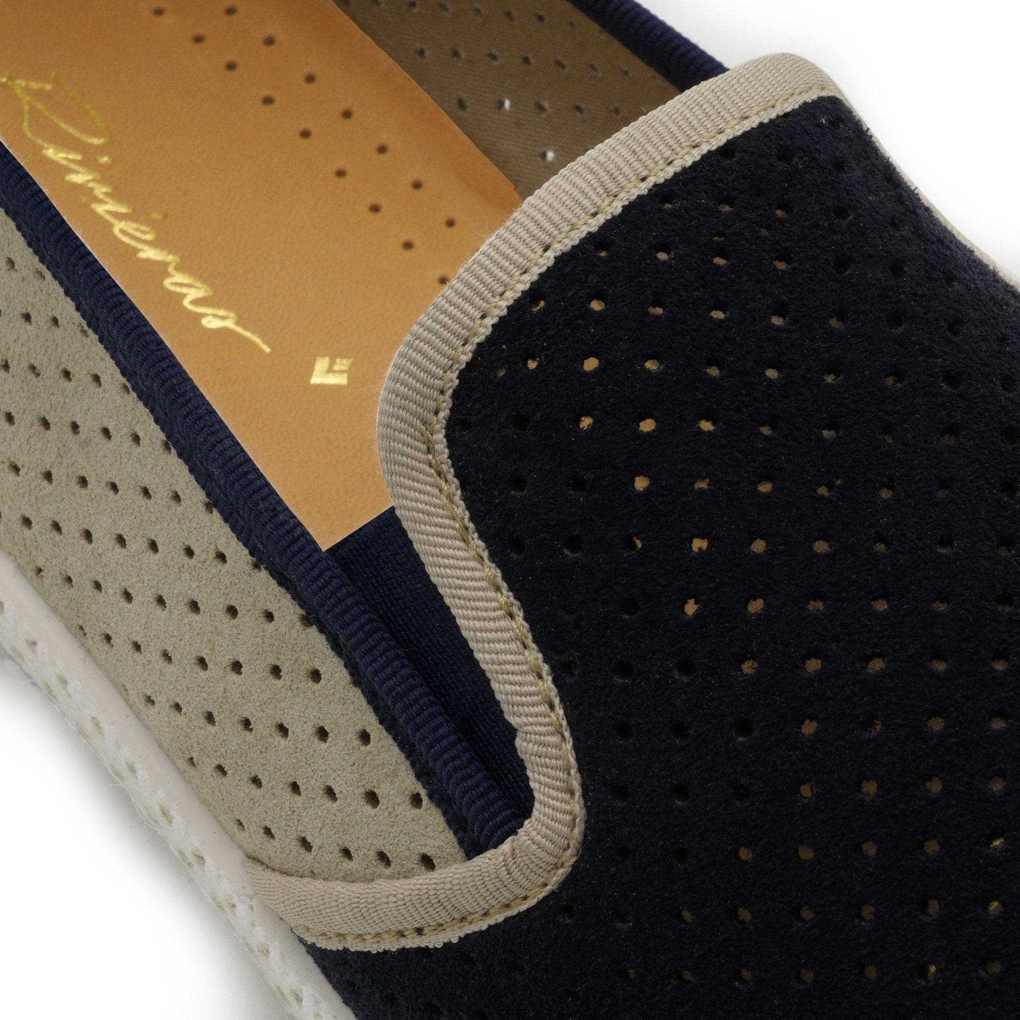 Rivieras Classic Match Suede Slip-On Loafer, Alternate, color, Beige & Navy