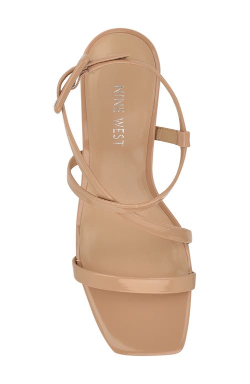Nine West Hinell Kitten Heel Sandal In Warm Buff
