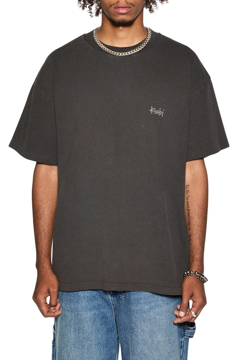 Hit List Ekcess Oversize Graphic T-Shirt, Main, color, BLACK