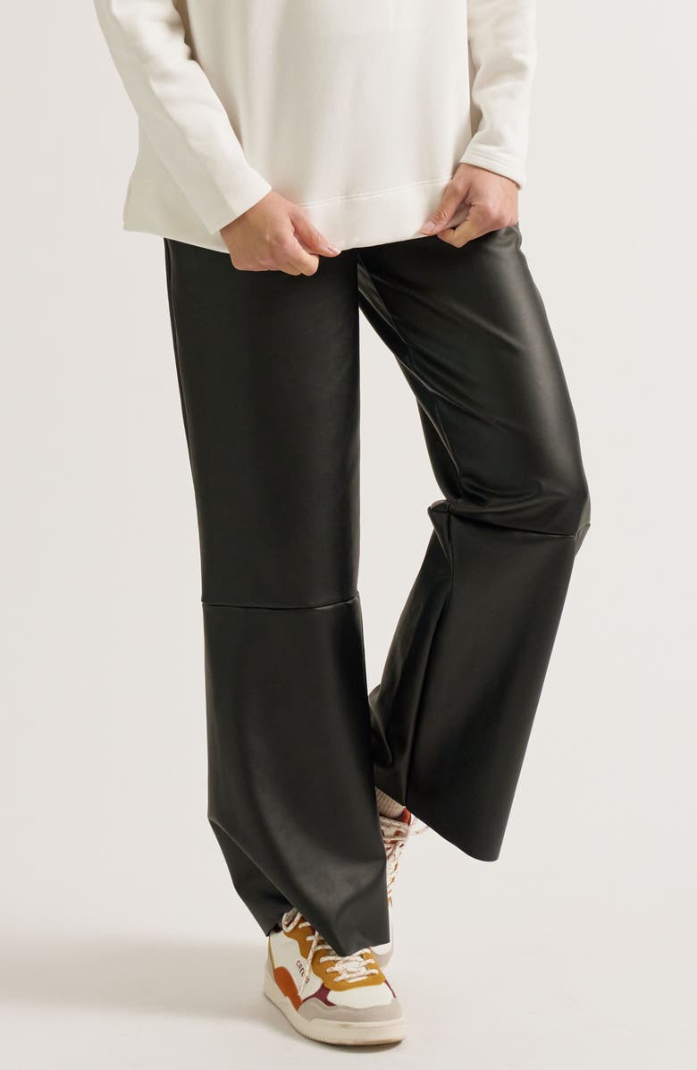 Cache Coeur Alix Maternity Faux Leather Pants, Alternate, color, 