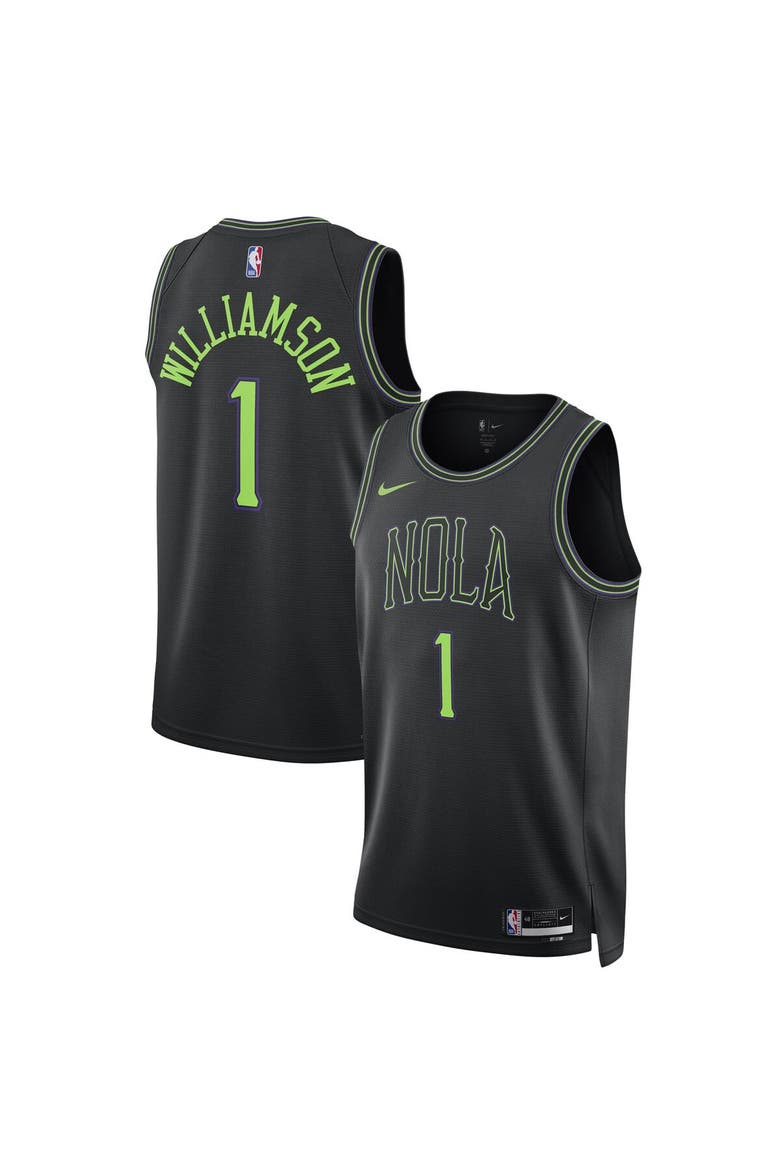 Unisex Nike Zion Williamson Black New Orleans Pelicans 2023/24 Swingman Jersey - City Edition, Main, color, Black