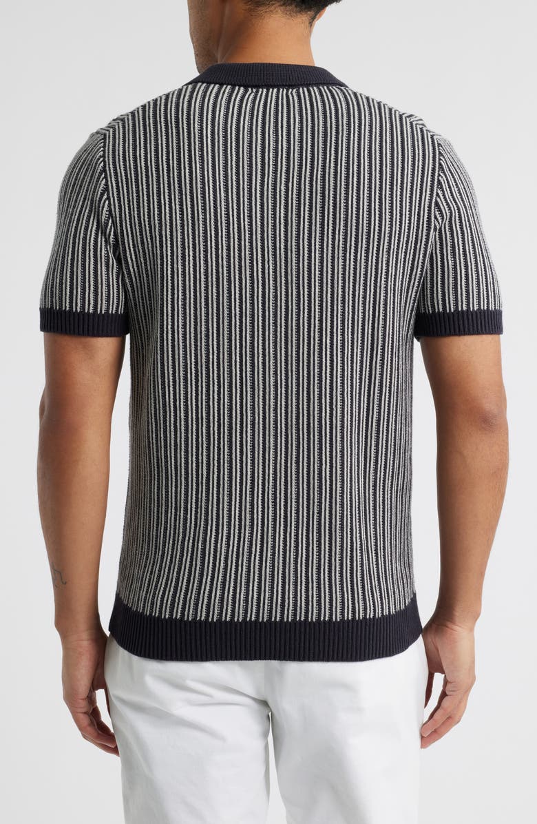 Rails Royce Stripe Knit Polo, Alternate, color, Navy Grey