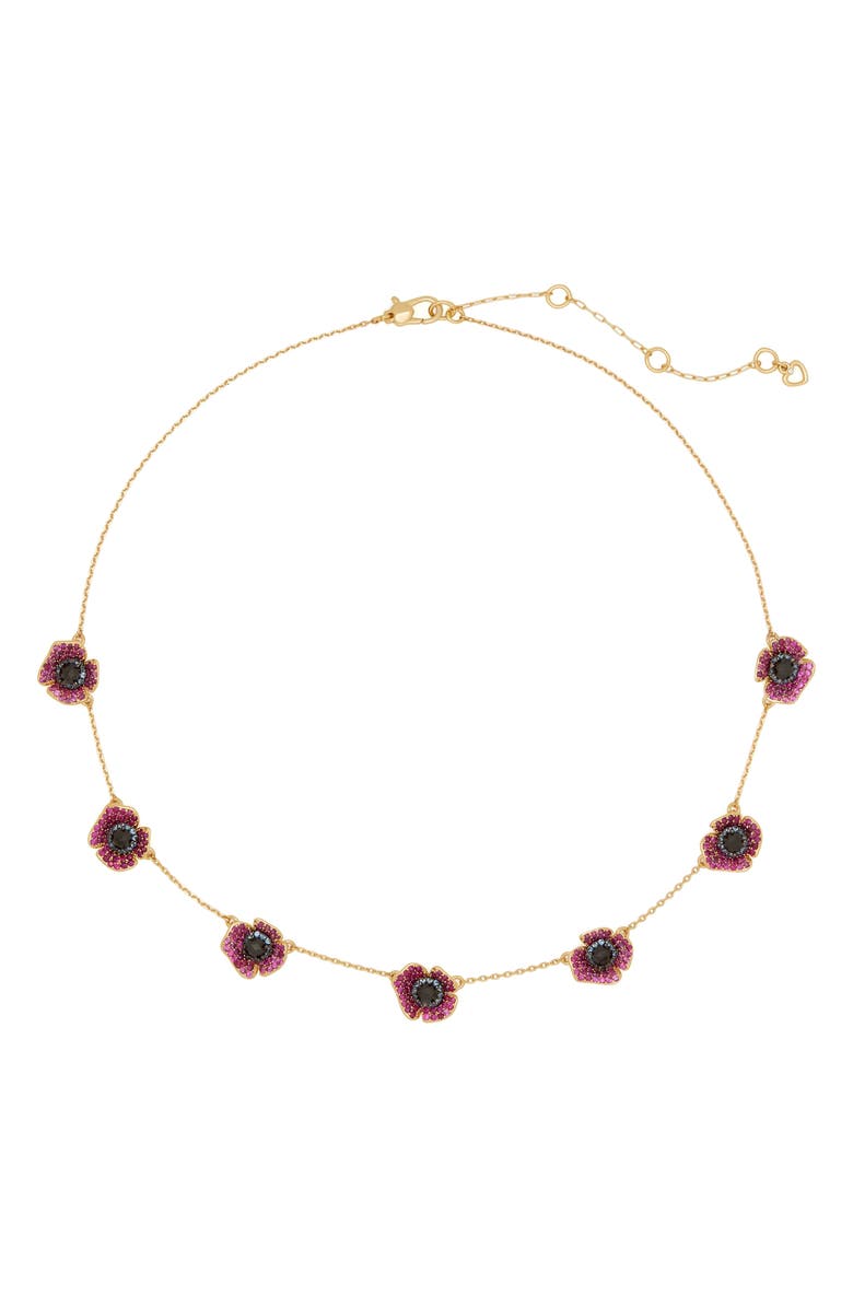 Kate Spade New York poppy power station necklace, Main, color,