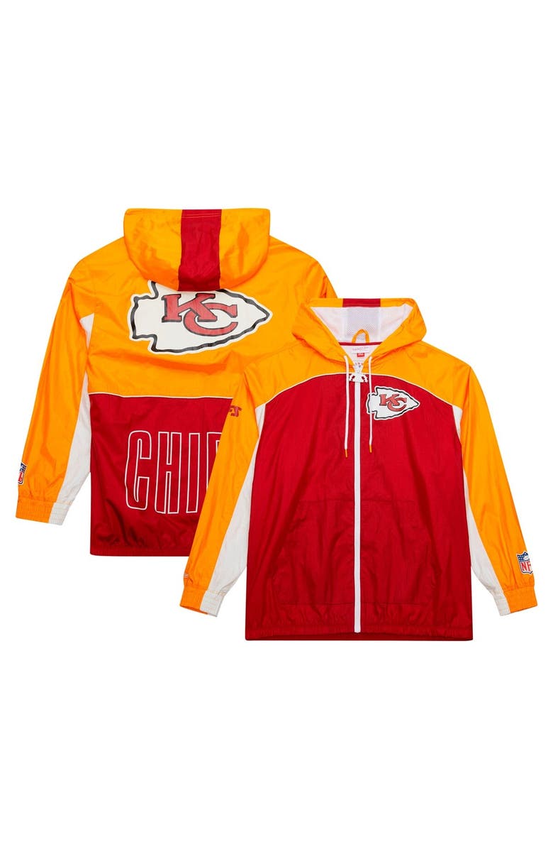 Mitchell & Ness Men's Mitchell & Ness Red Kansas City Chiefs Big Shot Premium Full-Zip Windbreaker, Main, color, 