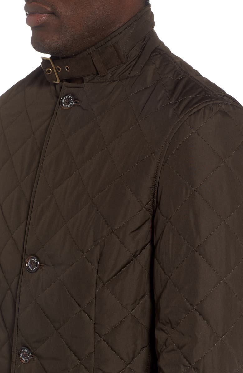 Barbour Lutz Quilted Jacket, Alternate, color, Olive