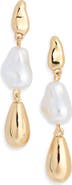 NORDSTROM RACK Faux Pearl Drop Earrings