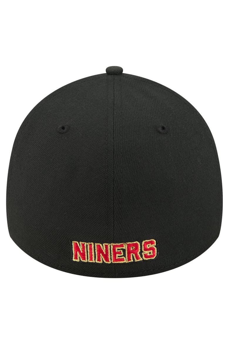 Men's New Era  Black San Francisco 49ers Core Team 39THIRTY Flex Hat, Alternate, color, Black