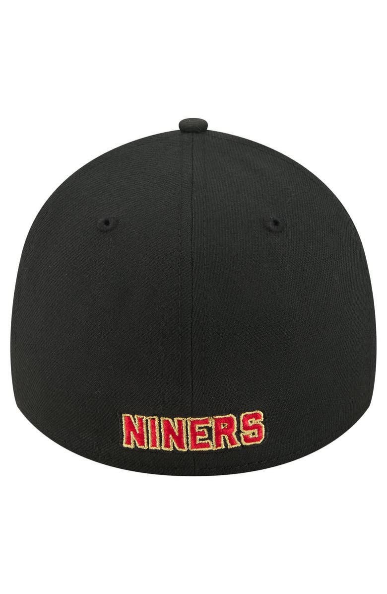 New Era Men's New Era  Black San Francisco 49ers Core Team 39THIRTY Flex Hat, Alternate, color, Black