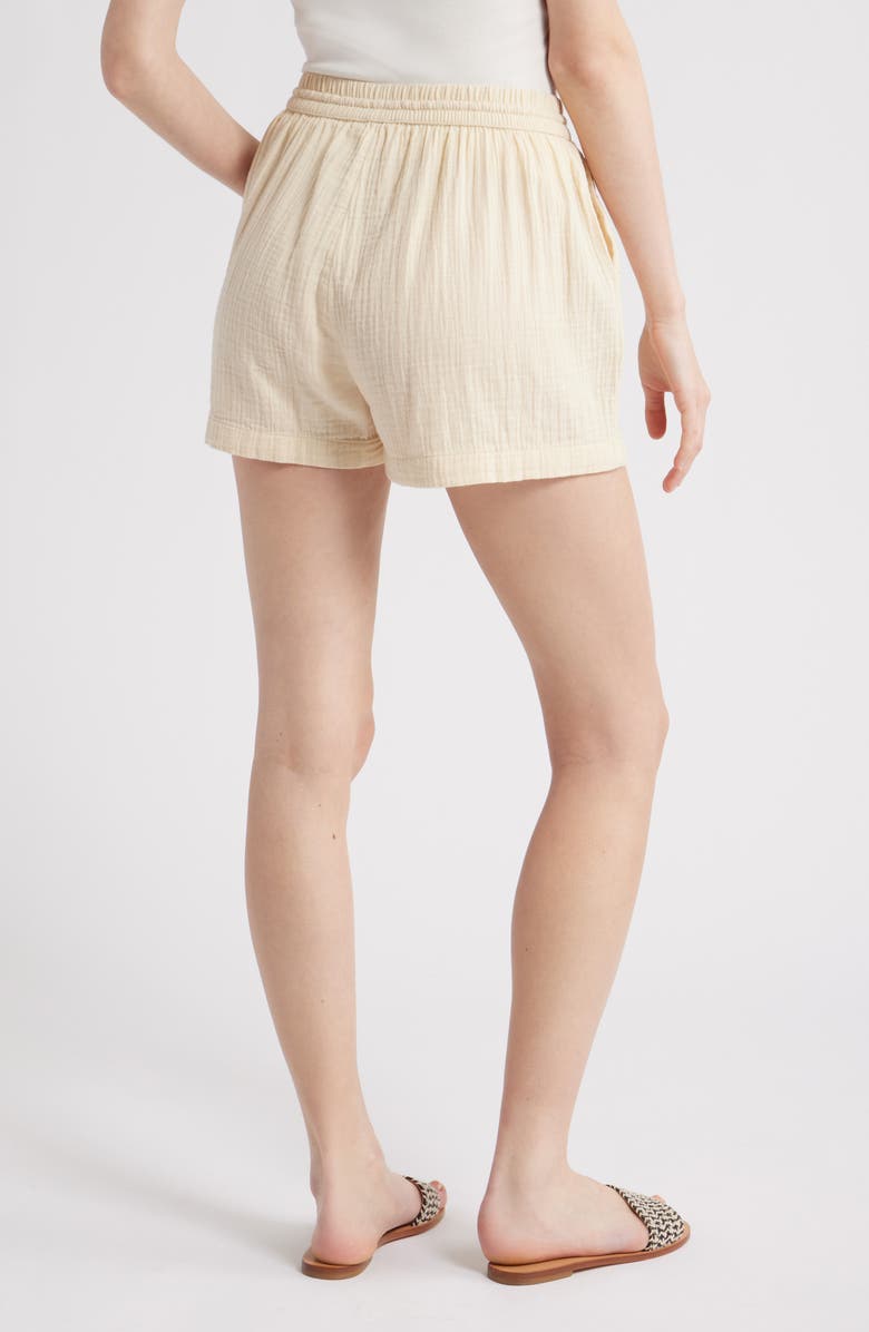 Caslon<sup>®</sup> Cotton Gauze Shorts, Alternate, color, Beige Burnt