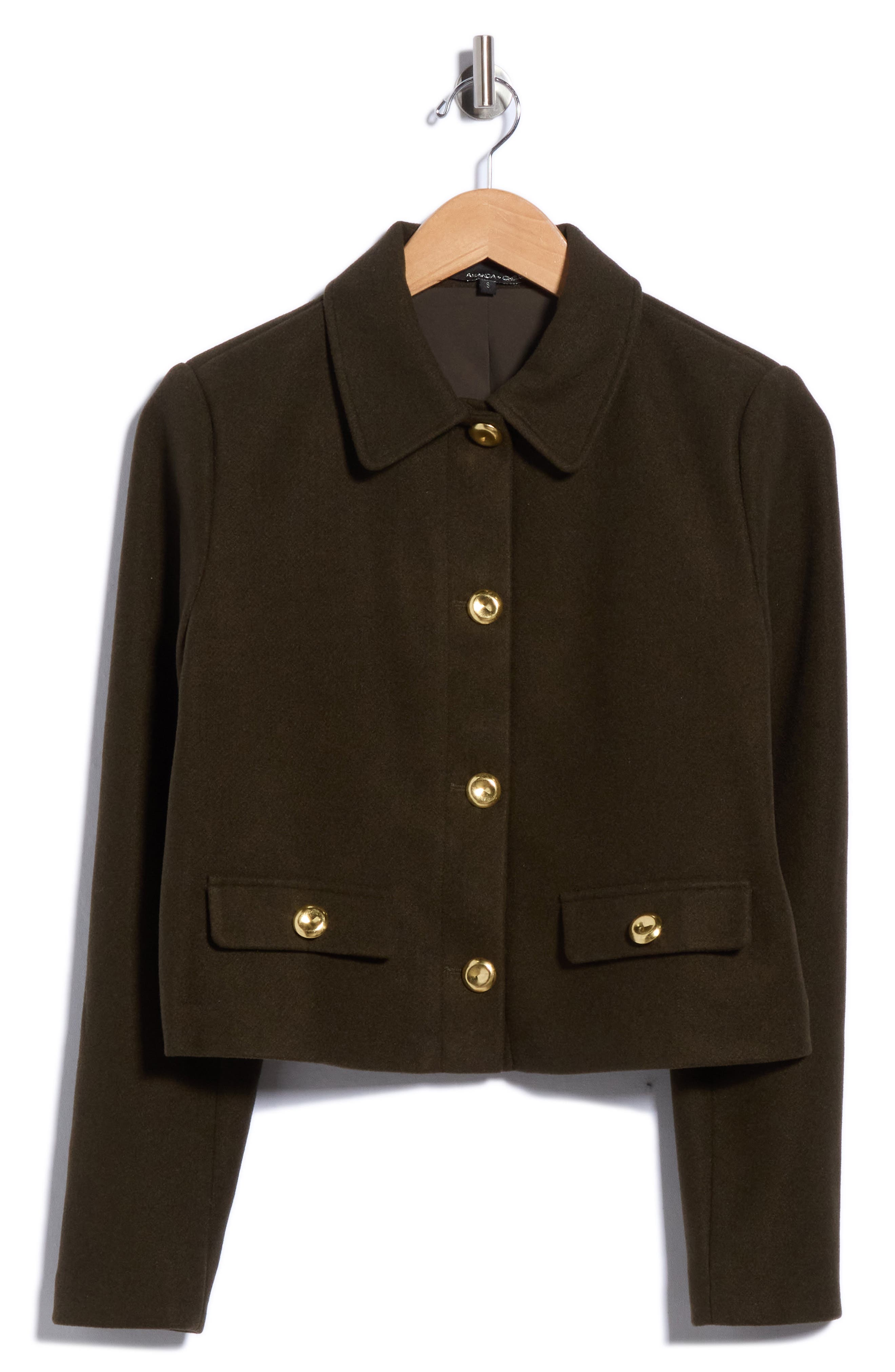 Matte Bouclé Cropped Jacket