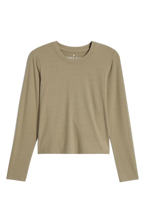 Free Fly Long Sleeve Rib T-shirt In Green