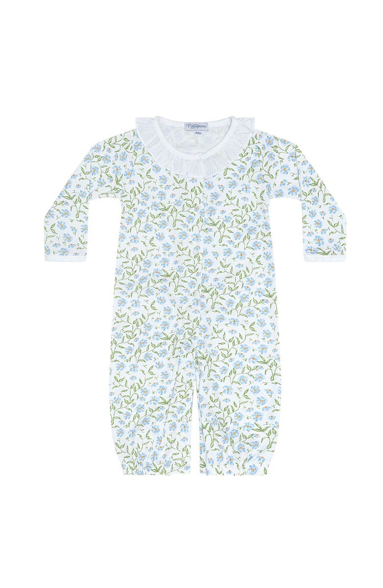 Nellapima Blue Vines Print Converter Gown - Baby, Alternate, color, Blue