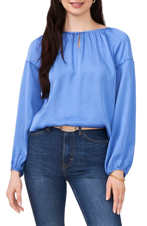 Hammered Satin Blouse