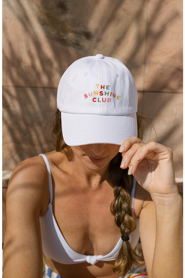 Sunshine Club Baseball Hat, Alternate, color, RAINBOW