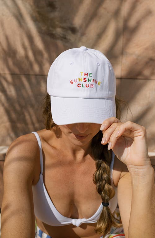 Sunshine Tienda Sunshine Club Baseball Hat In Rainbow