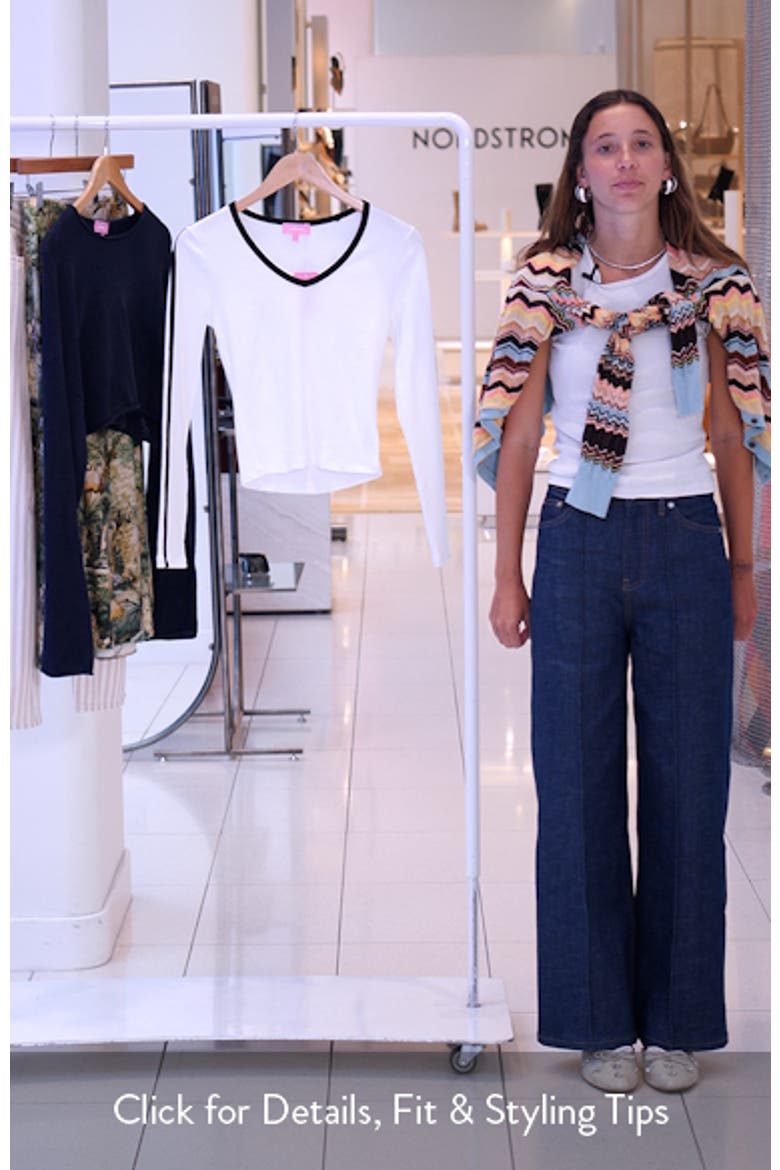 Contrast Trim Long Sleeve T-Shirt video