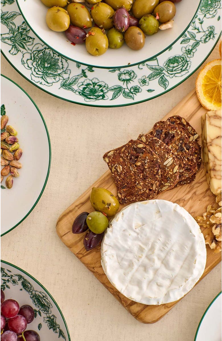 Stone Lain Esme Porcelain 16-Piece Dinnerware Set, Alternate, color, Green