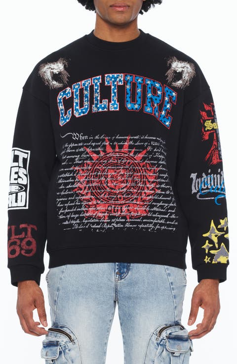 Graphic Cotton French Terry Sweatshirt