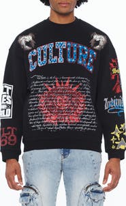 Cult of Individuality Graphic Cotton French Terry Sweatshirt